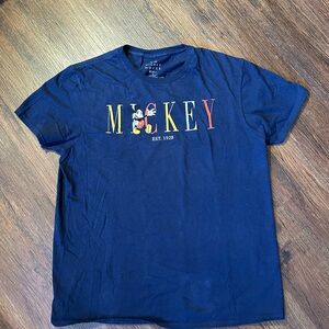 Disney Mickey Mouse Multicolor Lettering T-Shirt